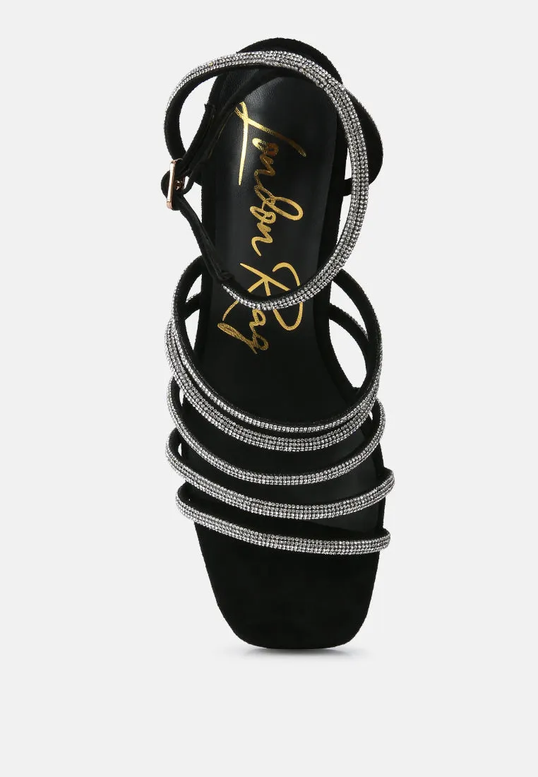 tricks high block heeled sandals