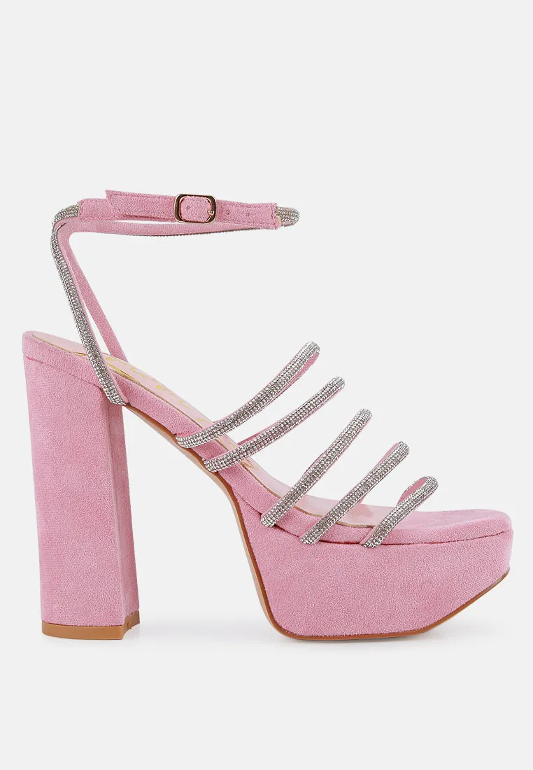 tricks high block heeled sandals