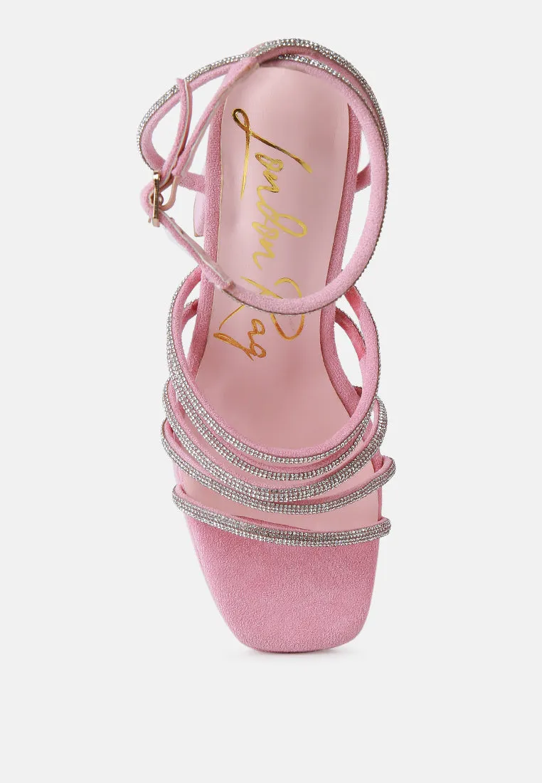 tricks high block heeled sandals