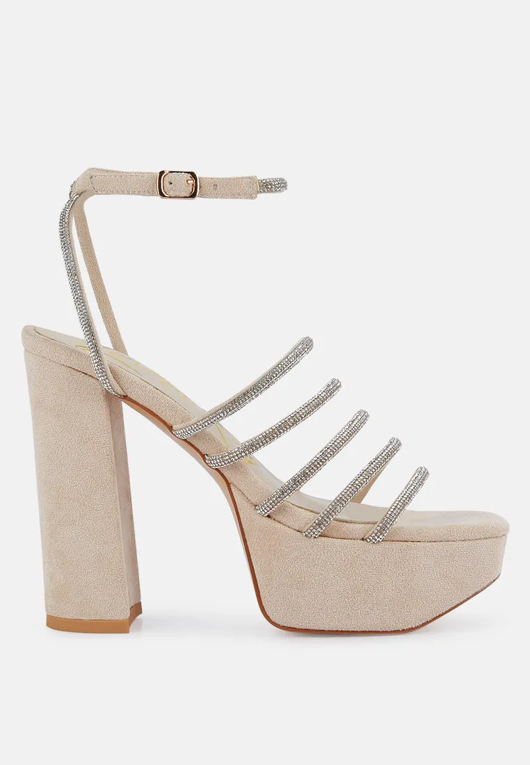 tricks high block heeled sandals
