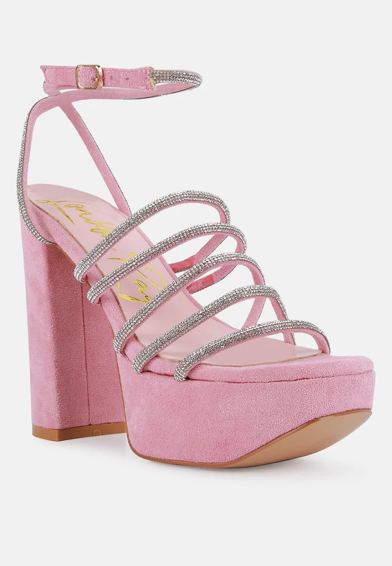 tricks high block heeled sandals