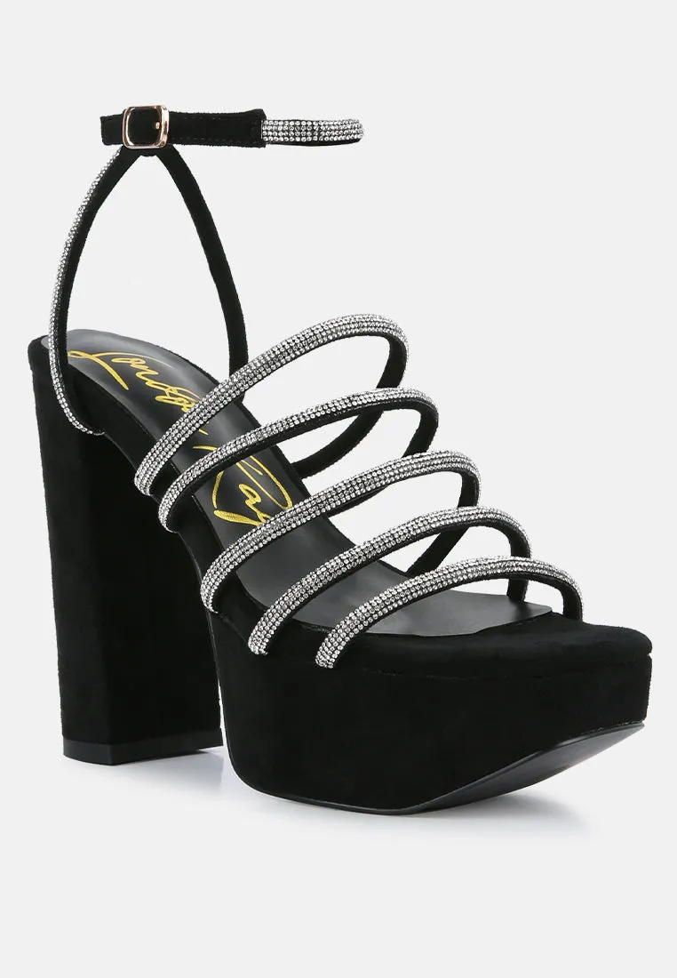 tricks high block heeled sandals