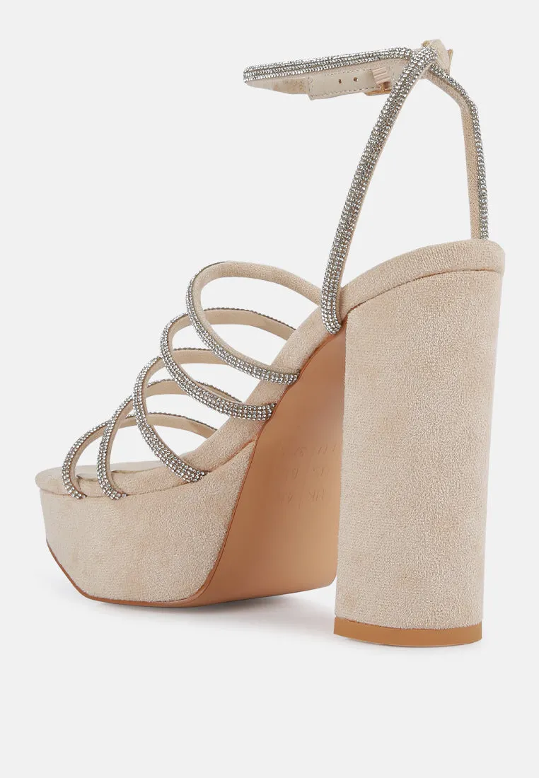 tricks high block heeled sandals