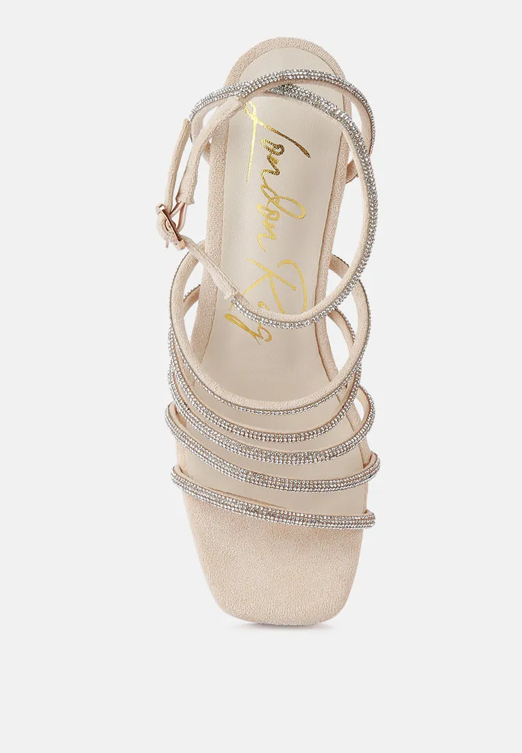 tricks high block heeled sandals