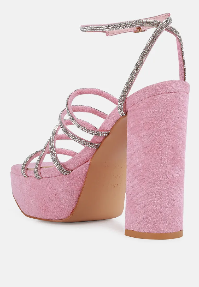 tricks high block heeled sandals