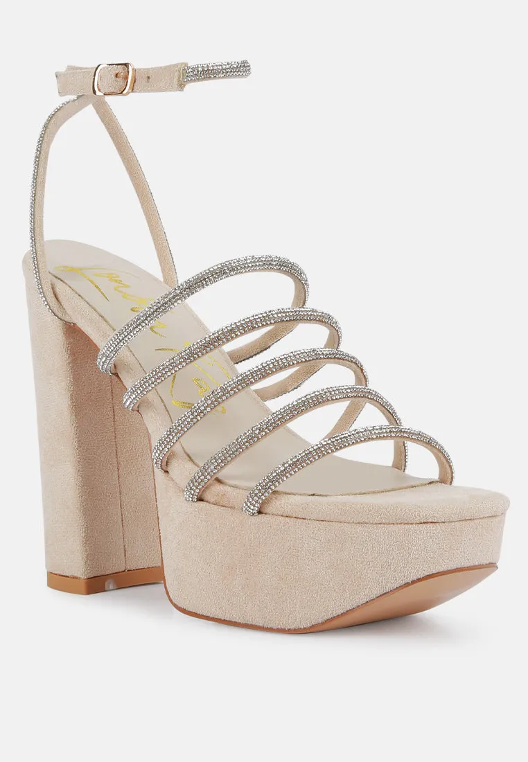 tricks high block heeled sandals