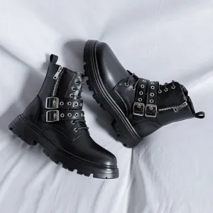 Vandal Moon - Gothic Martin Boots for Men by The Nevermore