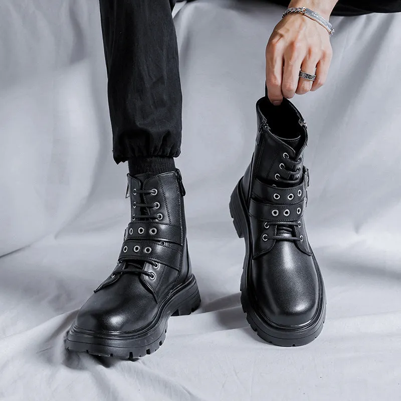 Vandal Moon - Gothic Martin Boots for Men by The Nevermore