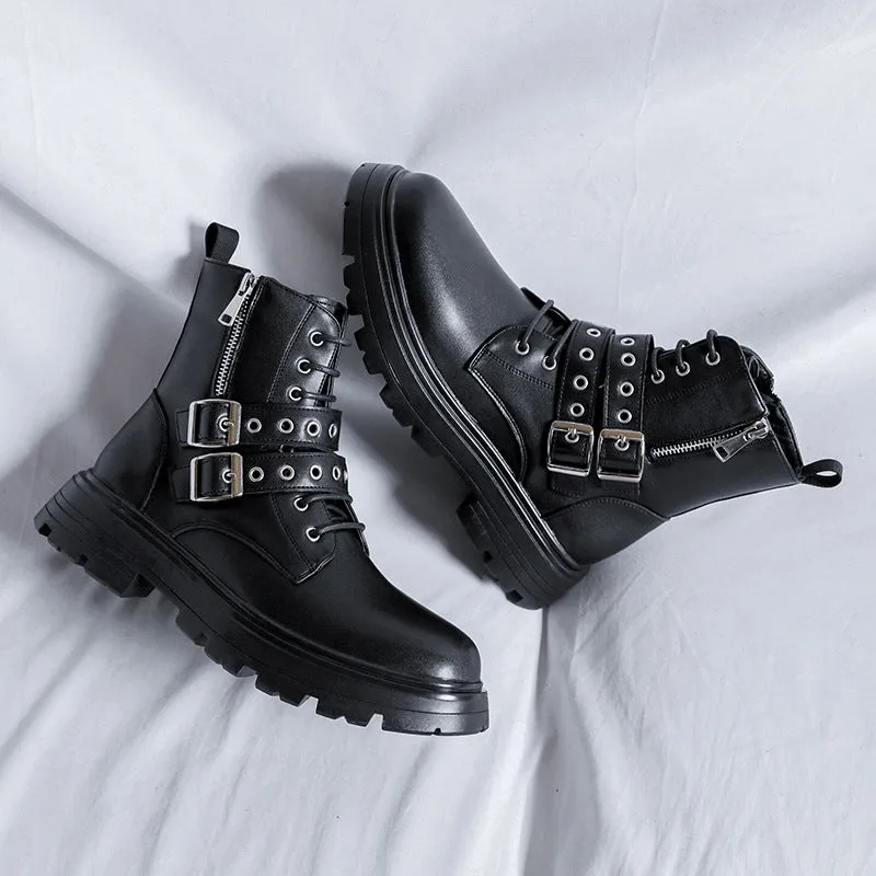 Vandal Moon - Gothic Martin Boots for Men by The Nevermore