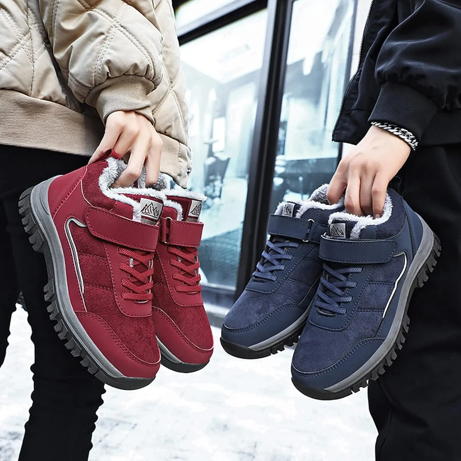 Waterproof Winter Boots Women Zip Women's Winter Snow Boots Waterproof Womens Tall Wide Calf Snow Boots Winter Boot Women Tall Botas De Invierno Para Mujer Largas Burgandy