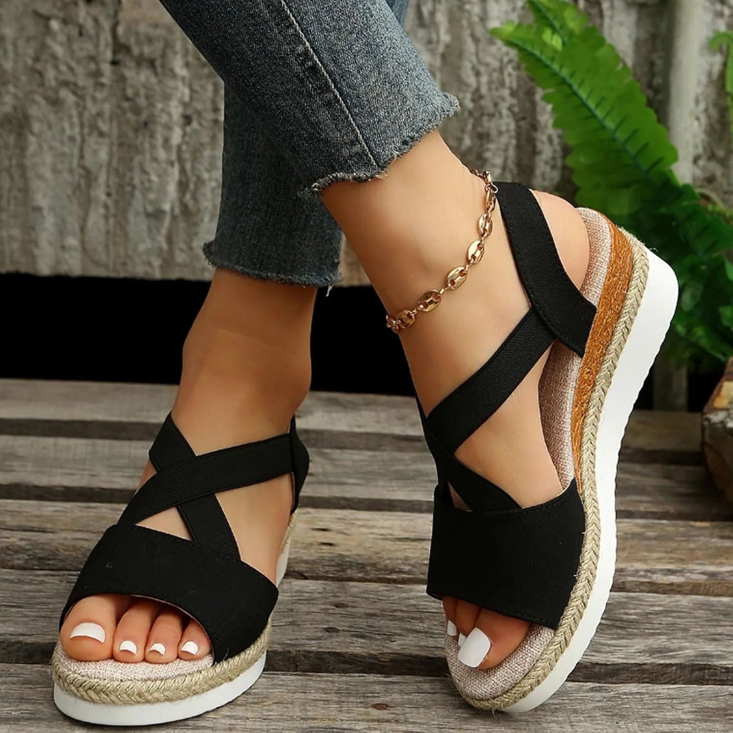 Wedge Sandals for Women, Comfortable Women's Wedge Orthopedic Shoes, Womens Platform Sandals