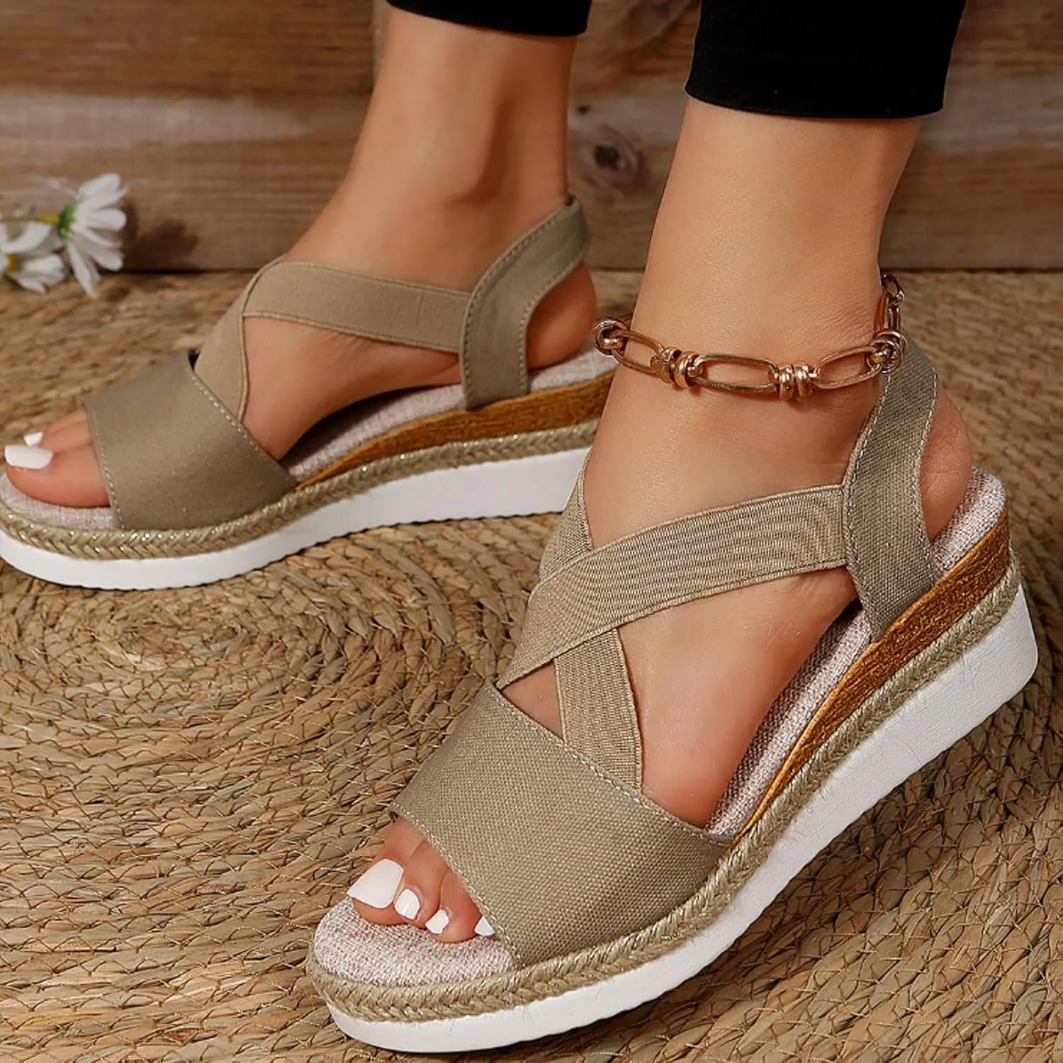 Wedge Sandals for Women, Comfortable Women's Wedge Orthopedic Shoes, Womens Platform Sandals