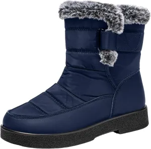 Winter Boots for Women Snow Boots for Women Ladies Fashion Winter Plush Insulation Solid Color Thick Heels Snow Boots