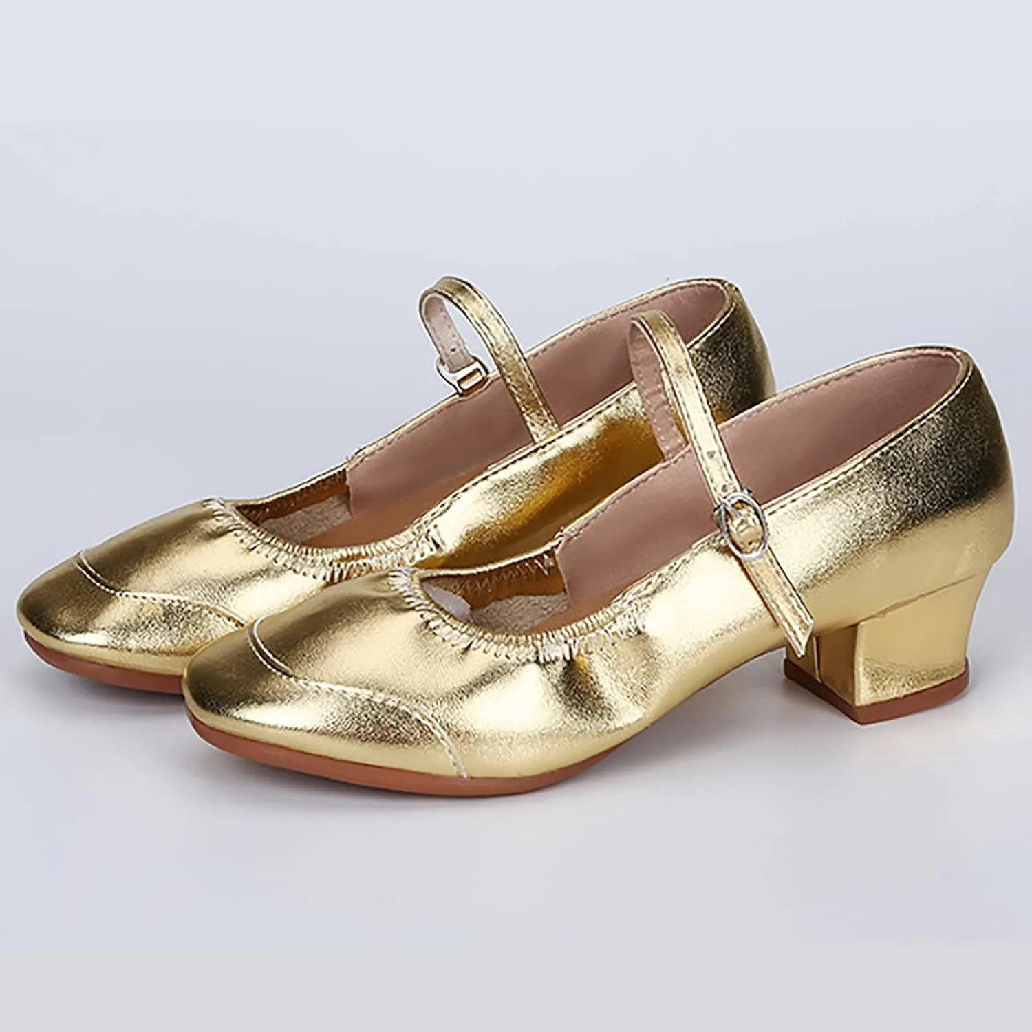 Women's Dance Heels Glitter Salsa Ballroom Shoes Latin Tango Waltz Swing Dance Shoe Dancing Shoes Sandals