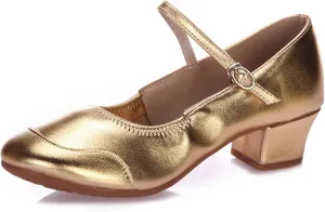 Women's Dance Heels Glitter Salsa Ballroom Shoes Latin Tango Waltz Swing Dance Shoe Dancing Shoes Sandals