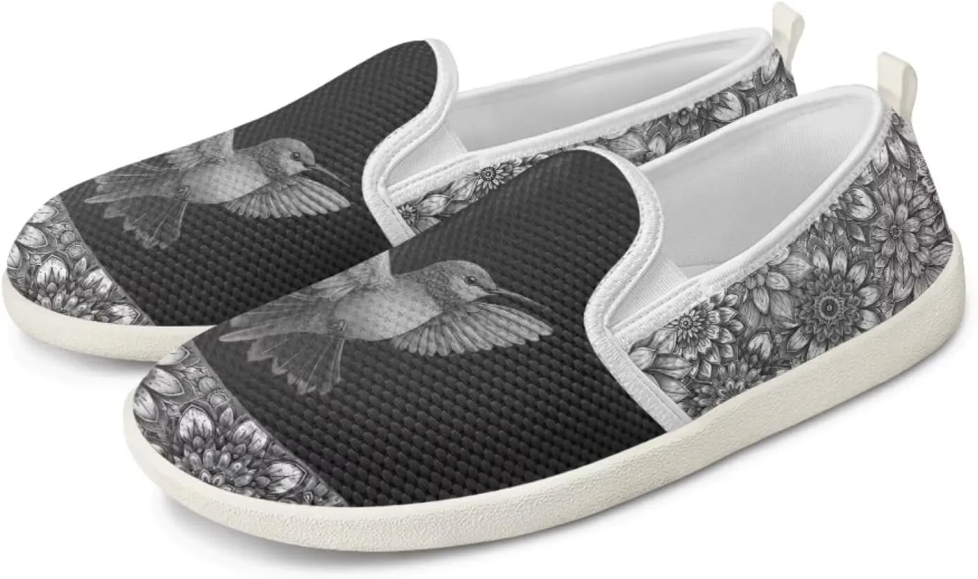 Women's Hummingbird Outdoor Loafer Wedding Shoes Dress Flats Leisure Loafers Slip-On Walking Shoes