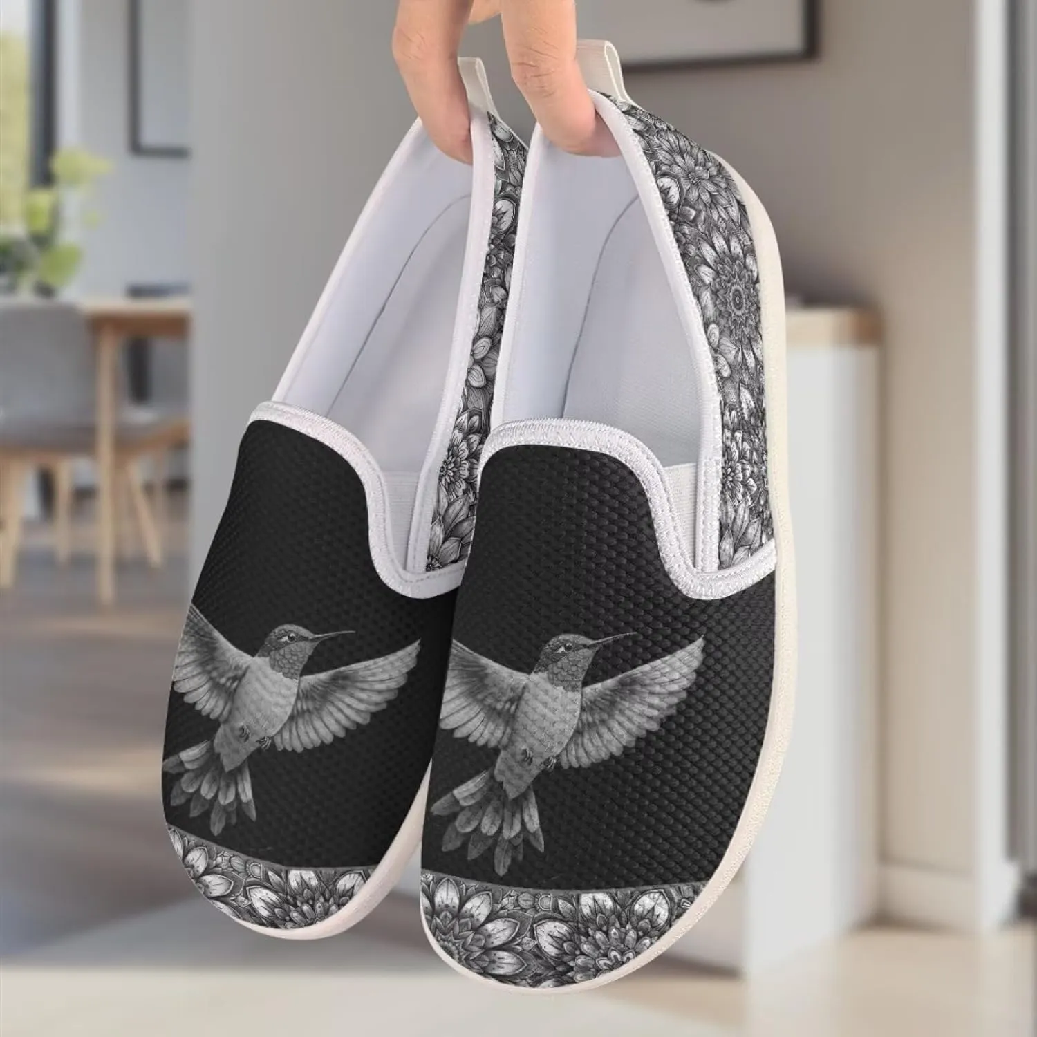 Women's Hummingbird Outdoor Loafer Wedding Shoes Dress Flats Leisure Loafers Slip-On Walking Shoes