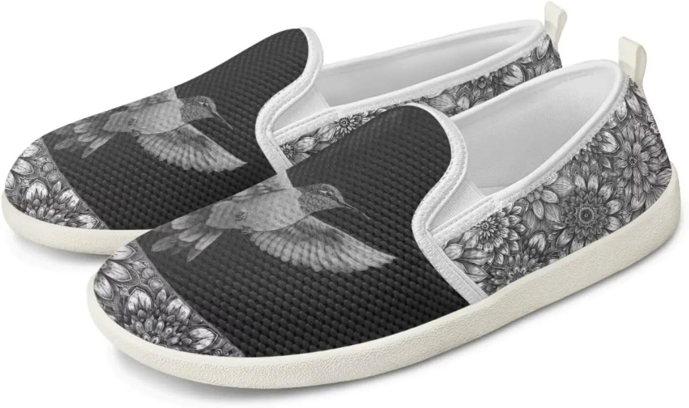 Women's Hummingbird Outdoor Loafer Wedding Shoes Dress Flats Leisure Loafers Slip-On Walking Shoes