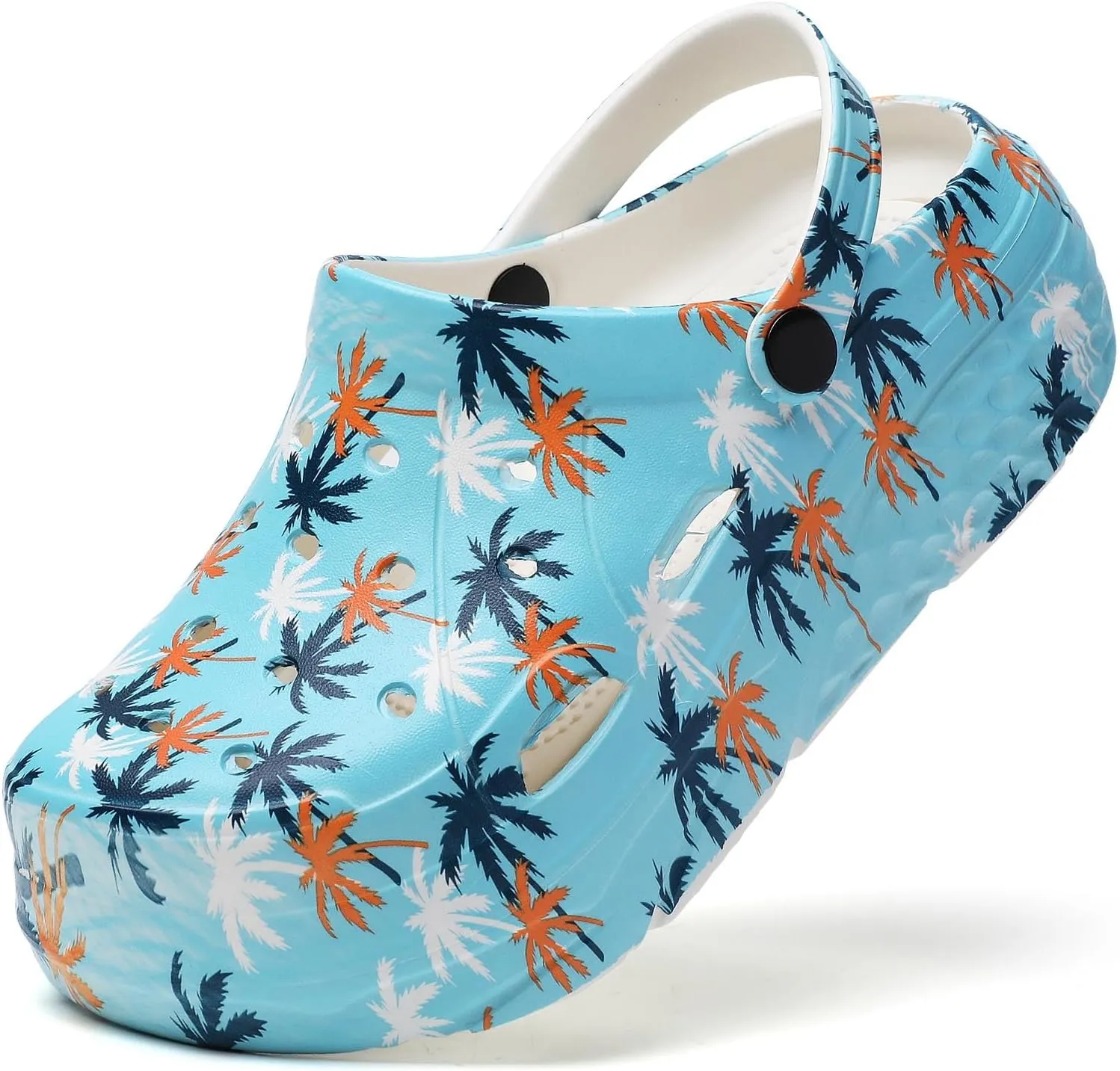Women??s Platform Clogs Gardener Garden Shoes Hight Heels Mules Clog Slip on Wedge Sandals