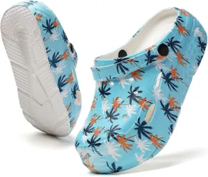 Women??s Platform Clogs Gardener Garden Shoes Hight Heels Mules Clog Slip on Wedge Sandals