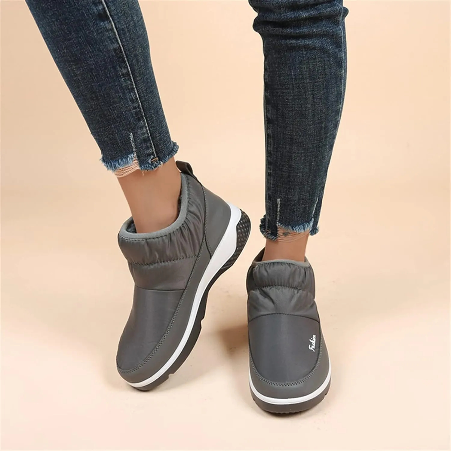 Womens Winter Snow Boots Size 11 Winter Boots Waterproof Women Wide Women Winter Boots Waterproof Cold Weather Womens Duck Boots Waterproof Size 11 Botas Para Nieve De Mujer Sin Cordon