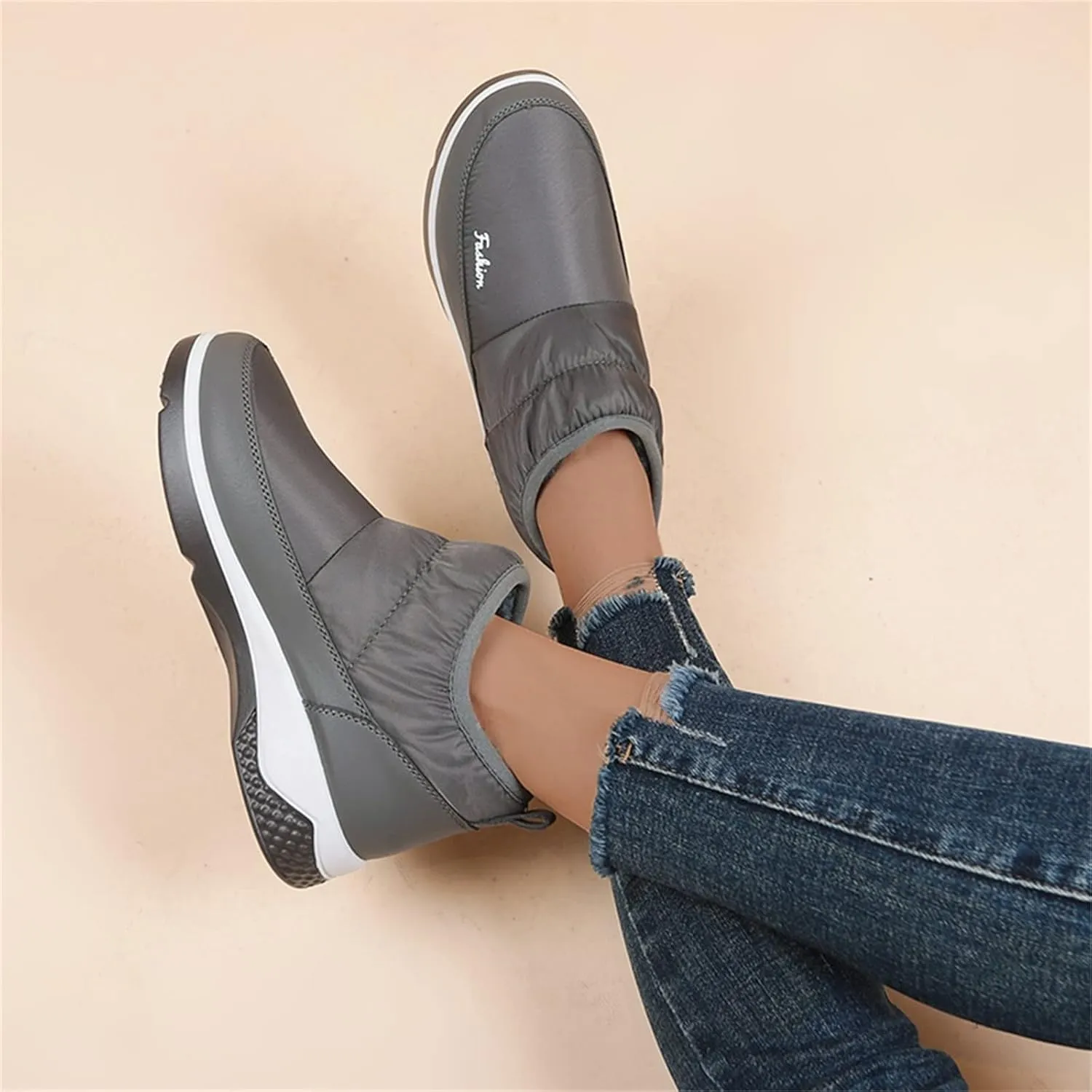 Womens Winter Snow Boots Size 11 Winter Boots Waterproof Women Wide Women Winter Boots Waterproof Cold Weather Womens Duck Boots Waterproof Size 11 Botas Para Nieve De Mujer Sin Cordon