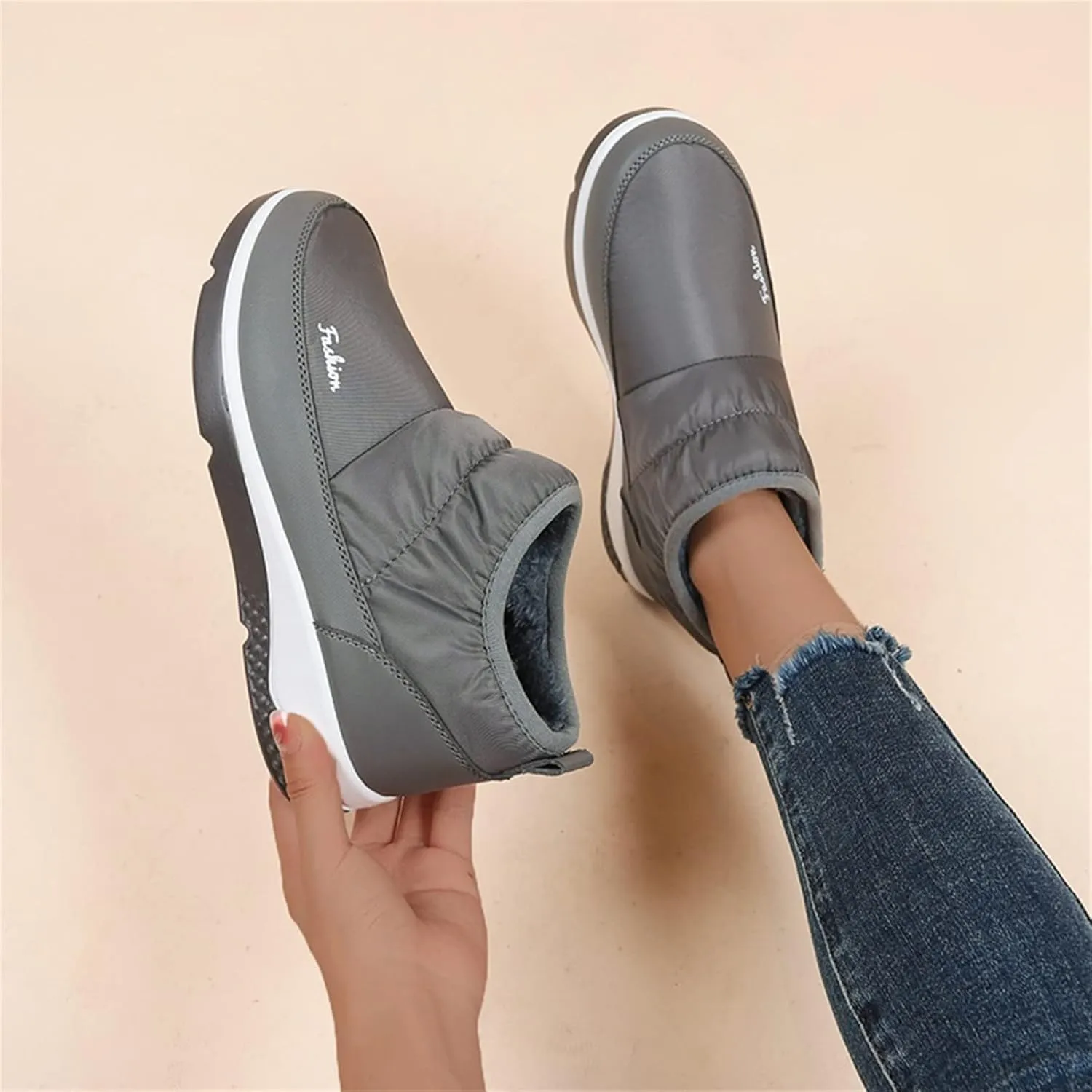 Womens Winter Snow Boots Size 11 Winter Boots Waterproof Women Wide Women Winter Boots Waterproof Cold Weather Womens Duck Boots Waterproof Size 11 Botas Para Nieve De Mujer Sin Cordon