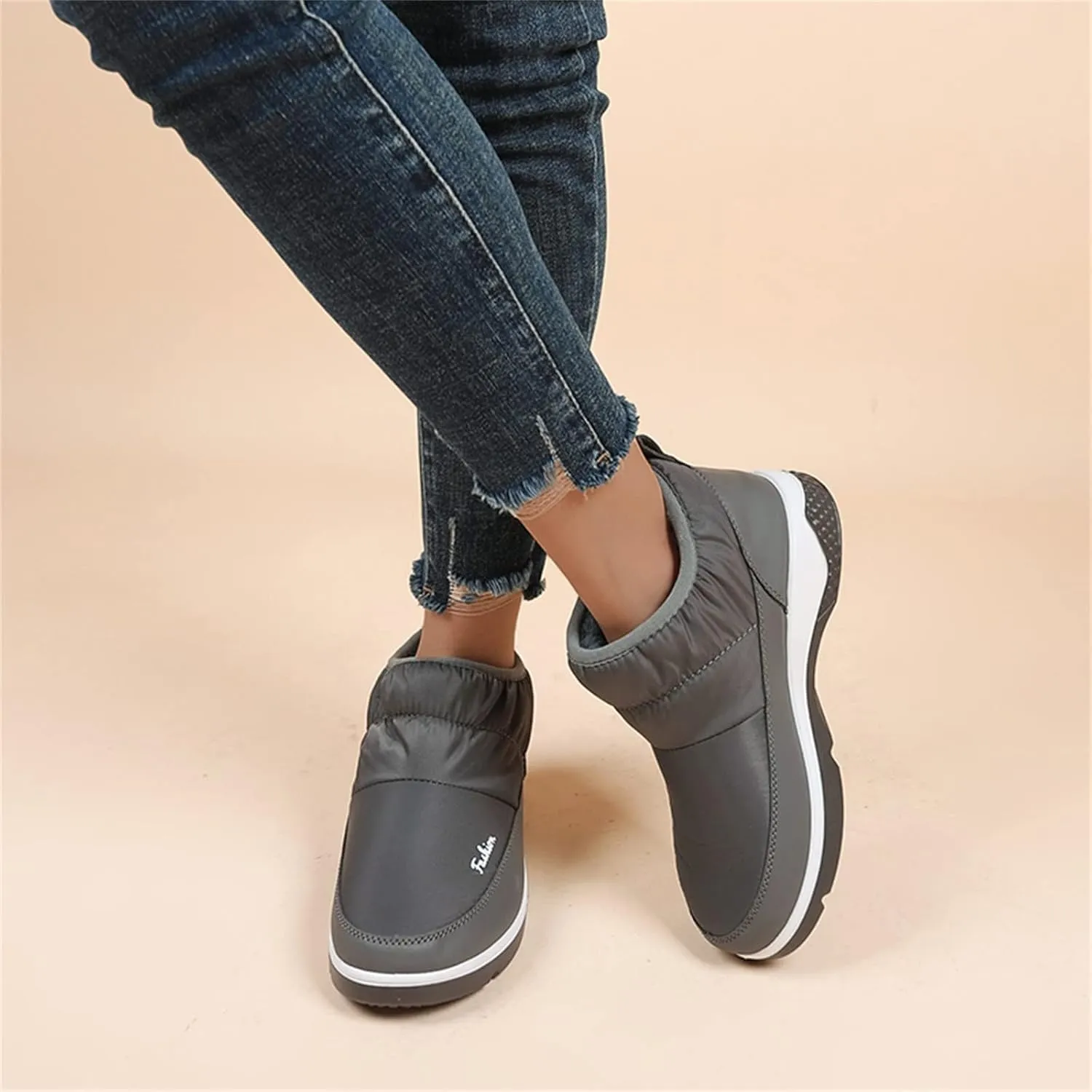Womens Winter Snow Boots Size 11 Winter Boots Waterproof Women Wide Women Winter Boots Waterproof Cold Weather Womens Duck Boots Waterproof Size 11 Botas Para Nieve De Mujer Sin Cordon