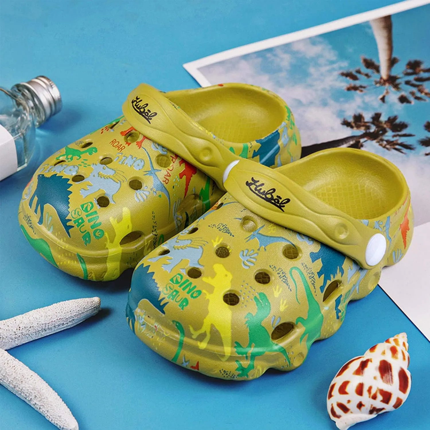 YUKTOPA Kids Clogs Shoes Boys Girls Non Slip Garden Shoes Water Shower Beach Pool Slides Sandals