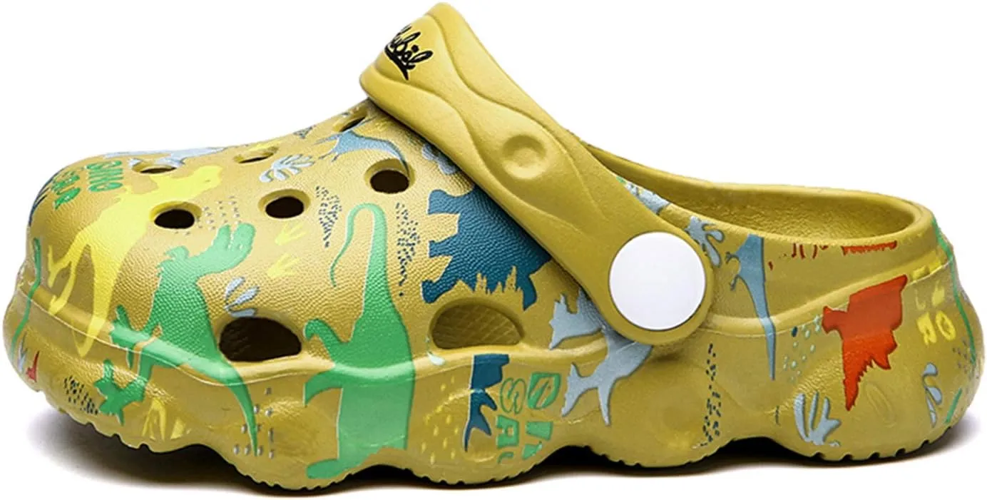 YUKTOPA Kids Clogs Shoes Boys Girls Non Slip Garden Shoes Water Shower Beach Pool Slides Sandals