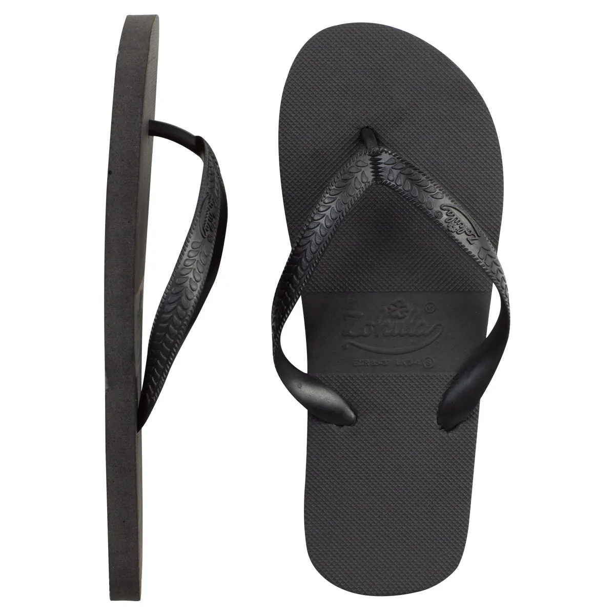 Zohula Originals Black Flip Flops - Bulk Buy - 10-100 Pairs