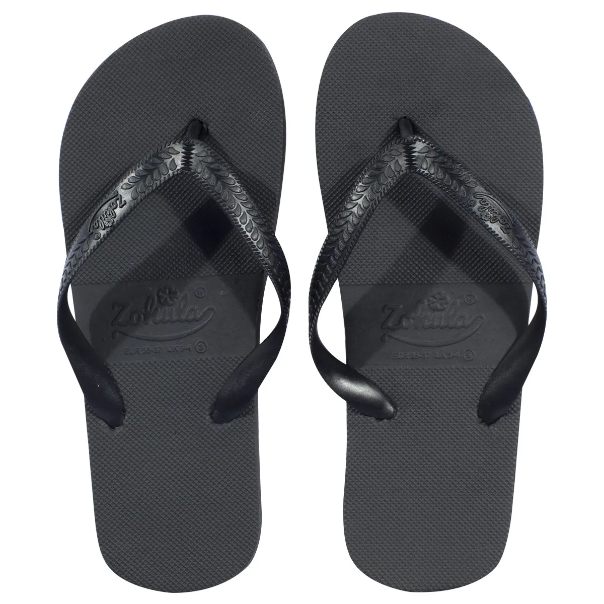 Zohula Originals Black Flip Flops - Bulk Buy - 10-100 Pairs