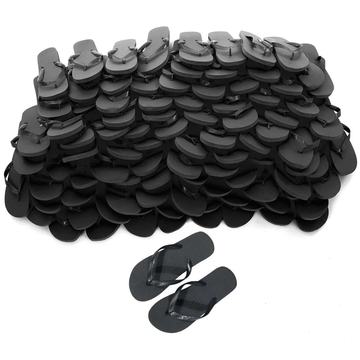 Zohula Originals Black Flip Flops - Bulk Buy - 10-100 Pairs